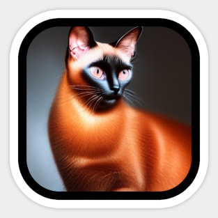 Siamese cat Sticker